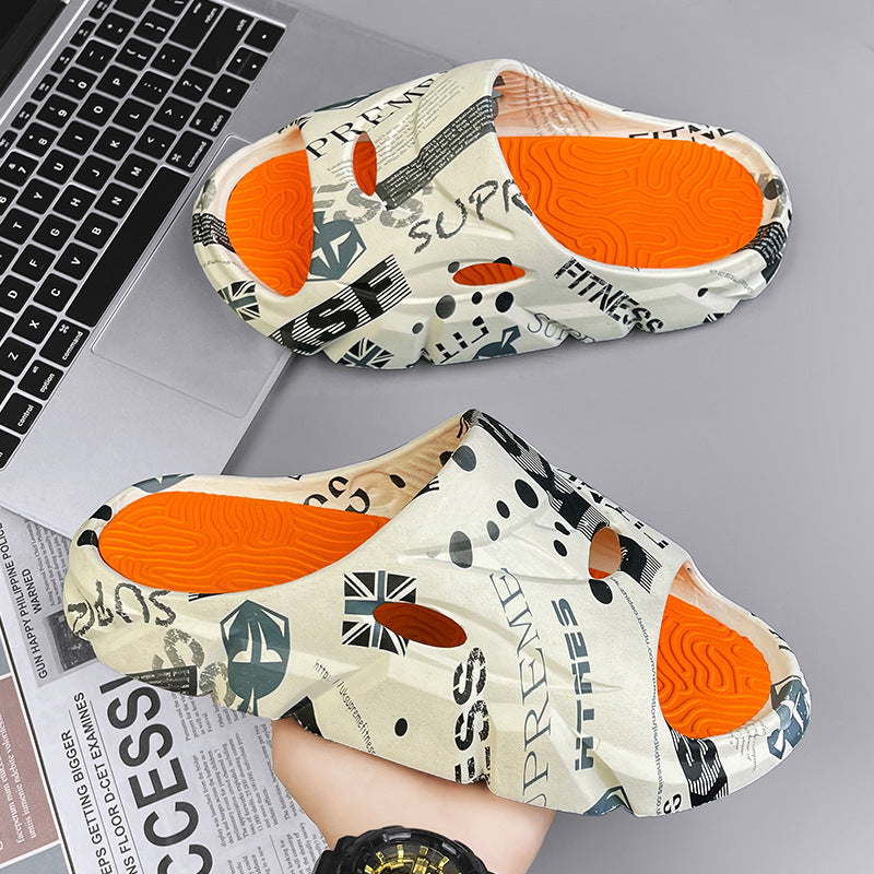 Men's Stylish Beach Platform Slippers for Summer Wear