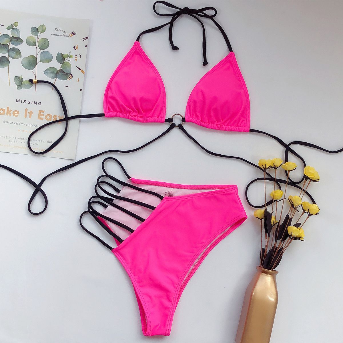 Electric Heat Cutout Bikini