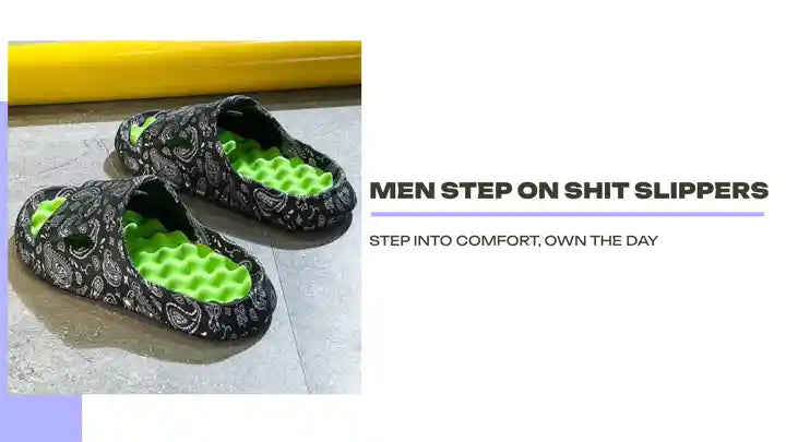 Men Step on Shit Slippers by@Outfy