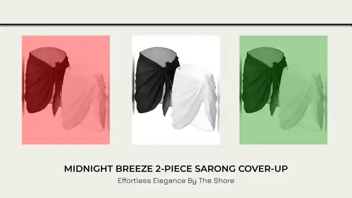 Midnight Breeze 2-Piece Sarong Cover-up by@Outfy